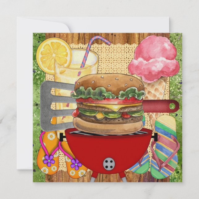 Convites CHURRASCO Cook Out! SRF (Frente)