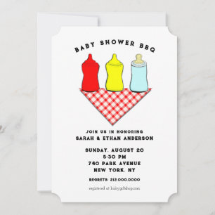 Convites Churrasco Criativo de Baby Shower