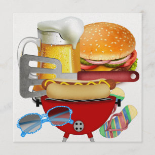 Convites Churrasco de 4 de Julho