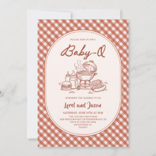Convites Churrasco de Baby Q para Casais no Chá de Bebê