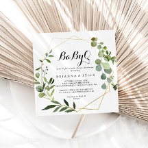 Churrasco de Chá de fraldas de Bebê tropical Doura