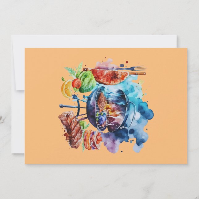 Convites CHURRASCO e grelha (Frente)