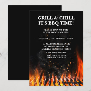 Convites Churrasco Festa de Grelhar Verão