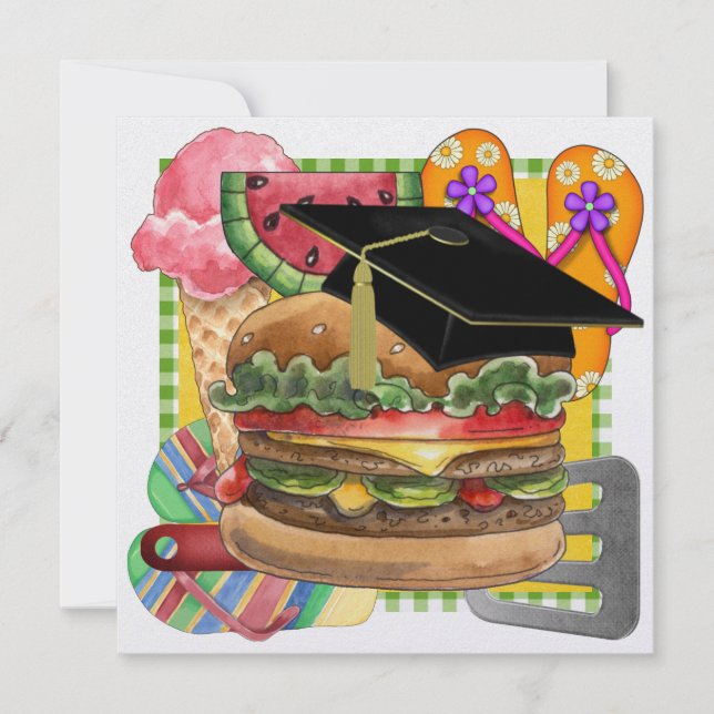 Convites CHURRASCO - Graduação / Todos os dias! SRF (Frente)