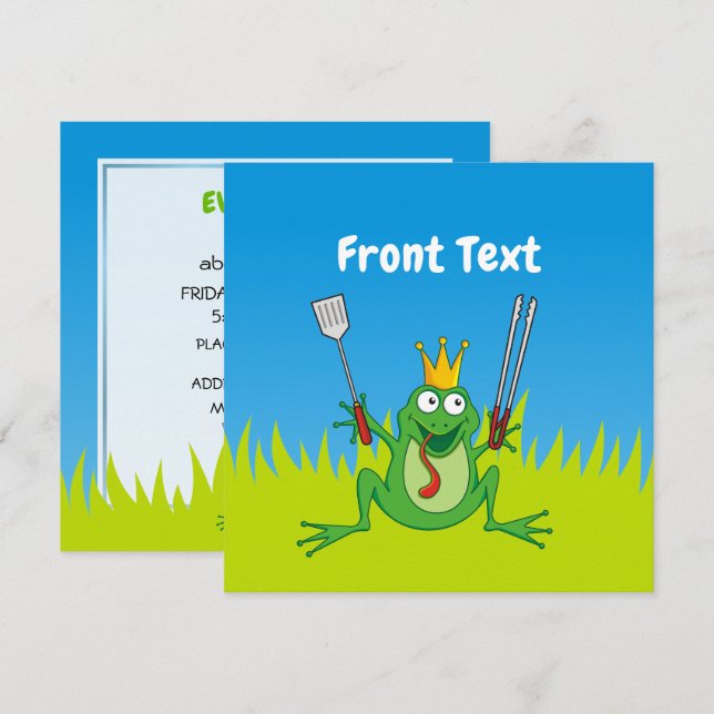 Convites CHURRASCO Prince (Frente/Verso)