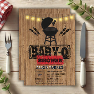 Convites Churrasco Russo - Chá de fraldas De Grill Bebê