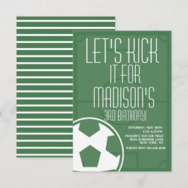 Convites Chute De Campo De Esfera De Futebol Tirado De Qual