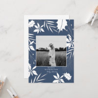 Chuva Azul B/W Baby Shower Foto