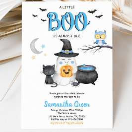 Convites Chuva Azul Um Pequeno Boo Baby Shower