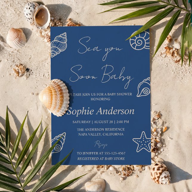 Convites Chuva Azul Você Logo Chá de Bebê                   (Criador carregado)
