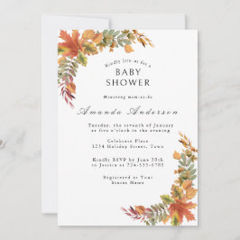 Convites Chuva Boho Rústica Baby Shower