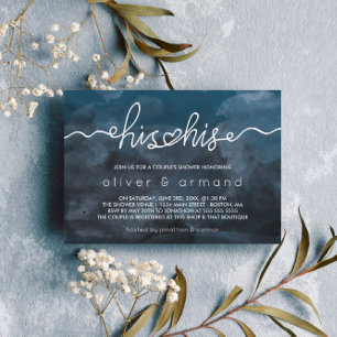 Convites Chuva Colorido à Água Chuva de Casamento do Ele & 