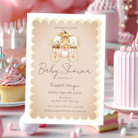 Chuva de Abóboras Arco Carruagem Baby Shower