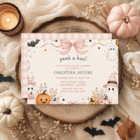 Chuva de Algodão Rosa Pequeno Boo Halloween Chás d