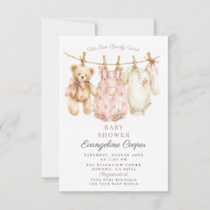 Convites Chuva de Amor Baby Shower em Aquarela