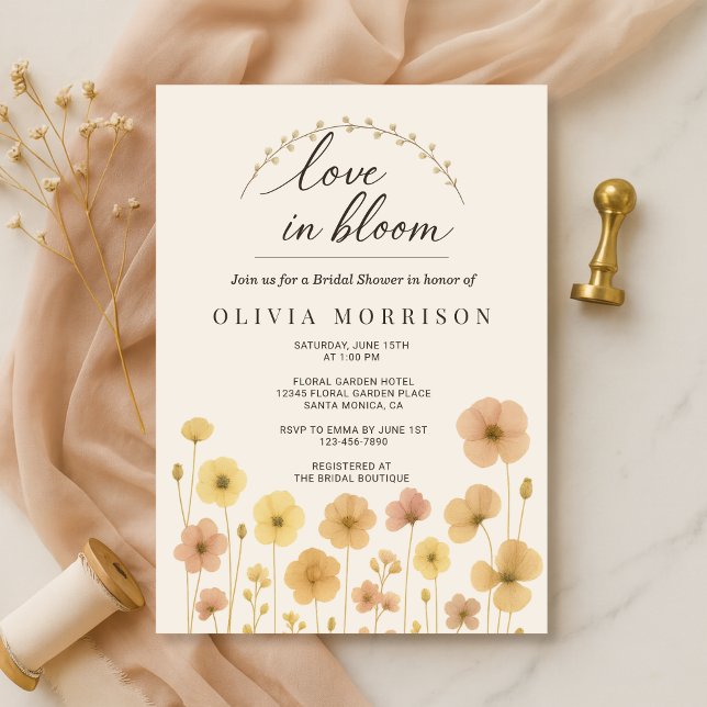 Convites Chuva de Amor Boho Bridal Shower  (Criador carregado)