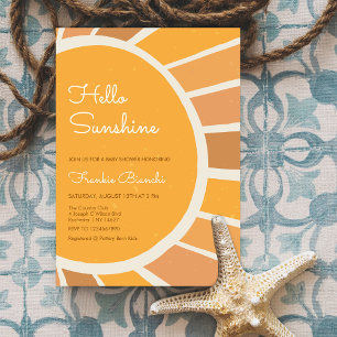 Convites Chuva de Amor Boho Chuvinha de Sol Babyshower