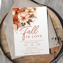 Chuva de Amor Bridal Shower Terracota Floral