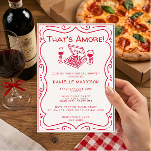 Convites Chuva de Amor Casamento Caprichoso That's Amore