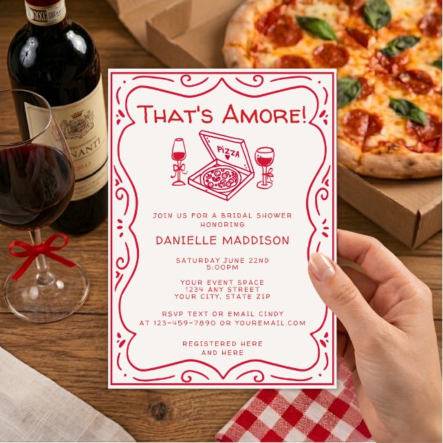 Convites Chuva de Amor Casamento Caprichoso That's Amore (Criador carregado)