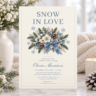 Convites Chuva de Amor Chuva de Neve no Casamento de Invern