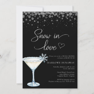 Convites Chuva de Amor Chuveiro de Noiva com Flocos de Neve