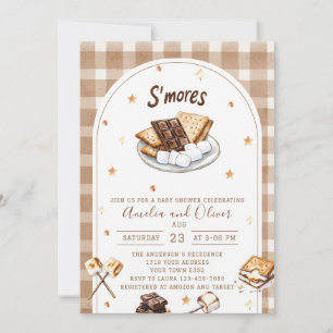 Convites Chuva de amor de água-forte para baby shower
