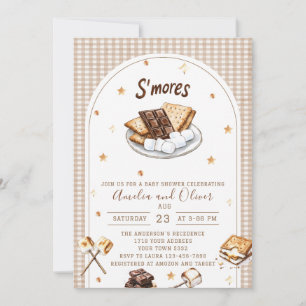 Convites Chuva de amor de água-forte para baby shower