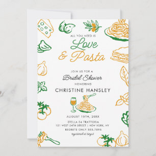 Convites Chuva de Amor e Massa Bridal shower
