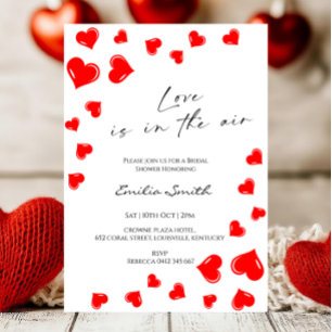 Convites Chuva de Amor Elegante é no ar chá de noiva