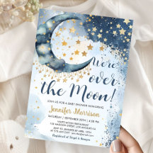 Chuva De Amor Festa Do Bebê Menino Azul Estrelas B