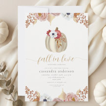 Chuva de Amor Floral Botânico Outono Baby Shower