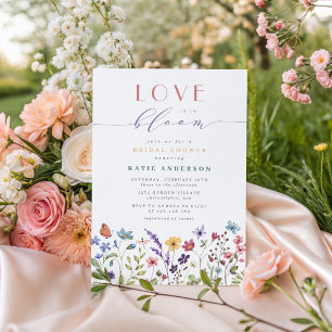 Convites Chuva de Amor Floral Verão Primavera Chá de Noiva