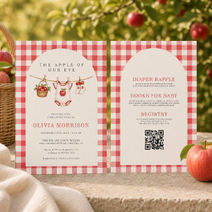 Convites Chuva de Amor: Maçã dos Nossos Olhos Baby Shower