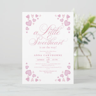 Convites Chuva de Amor para a Menininha Baby Shower