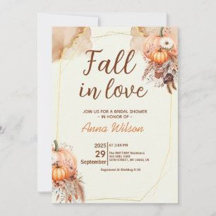 Convites Chuva de Amor para Noiva Pampas Grama Floral