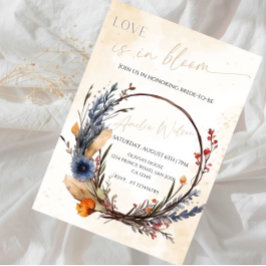 Convites Chuva de Amor Tema Jardim Floral - Chá de Noiva