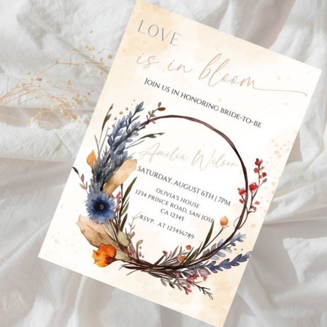 Convites Chuva de Amor Tema Jardim Floral - Chá de Noiva (Criador carregado)