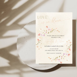 Convites Chuva de Amor Tema Jardim Floral - Chá de Noiva