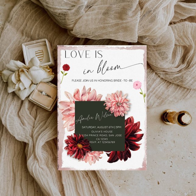 Convites Chuva de Amor Tema Jardim Floral - Chá de Noiva (Criador carregado)
