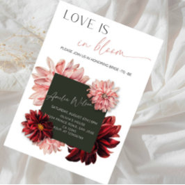 Convites Chuva de Amor Tema Jardim Floral - Chá de Noiva