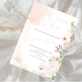 Convites Chuva de Amor Tema Jardim Floral - Chá de Noiva