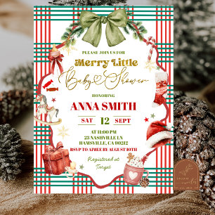 Convites Chuva de Arco de Natal Caprichoso Chuveirinho de B