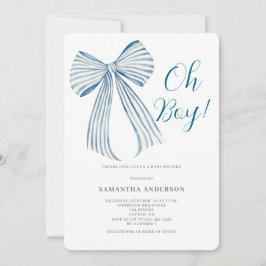 Convites Chuva de Azul - Baby Shower de Oh Boy Blue Bow