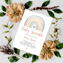 Chuva de Balas Boho Moderna Arco-Íris