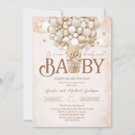 Convites Chuva de bebê a aquarela modernaConvite