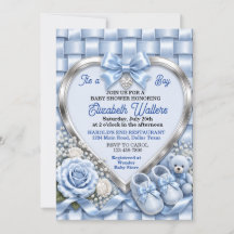 Chuva de Bebê Arco Azul Pastel Elegante