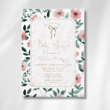 Chuva de Bebê Arco Floral Verde Tonalidade Românti