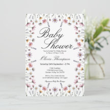 Chuva de Bebê Boho Flor Silvestre Pastel Suave