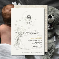 Chuva de Bebê Casal Floral Vitoriano Antigo